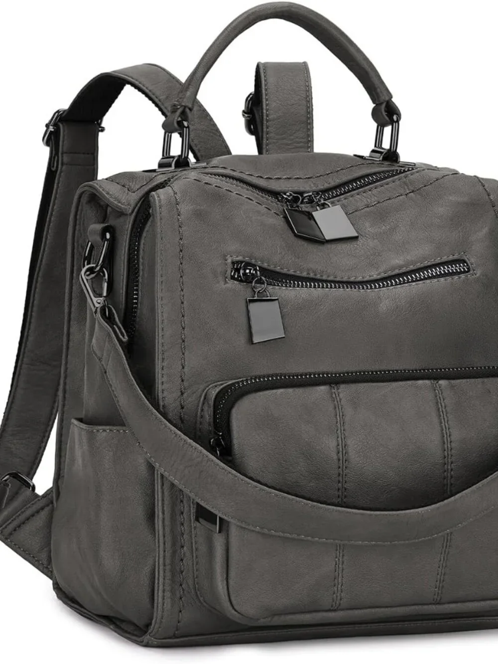 Backpack Purse for Women,Fashion Vegan Leather Ladies Shoulder Handbag for Trave